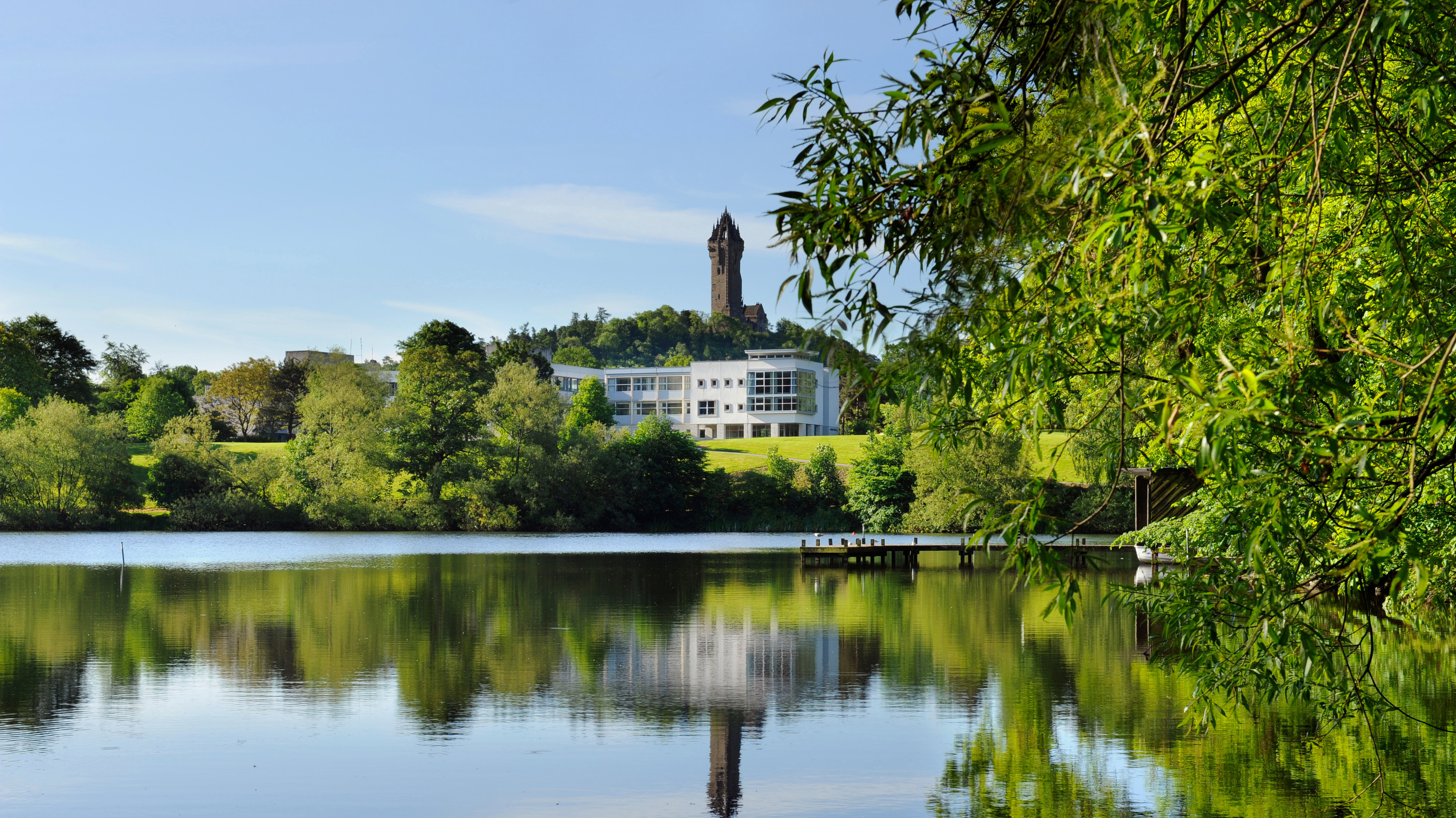University of Stirling lake and castle