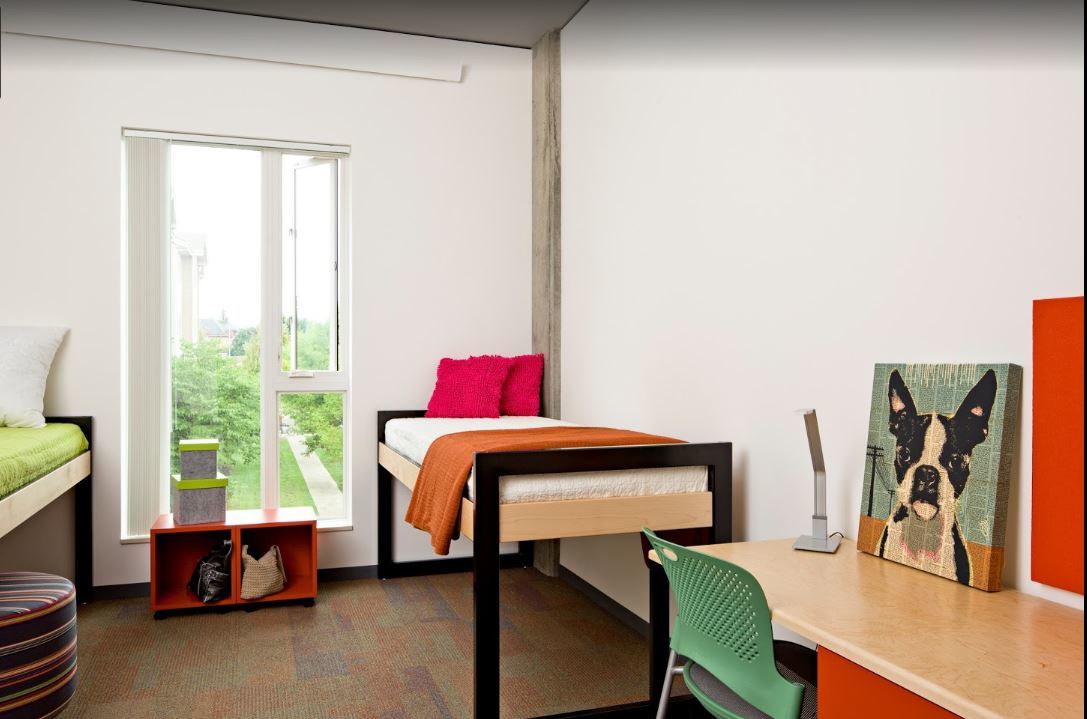International Living Learning Center accommodation interior at Oregon State University