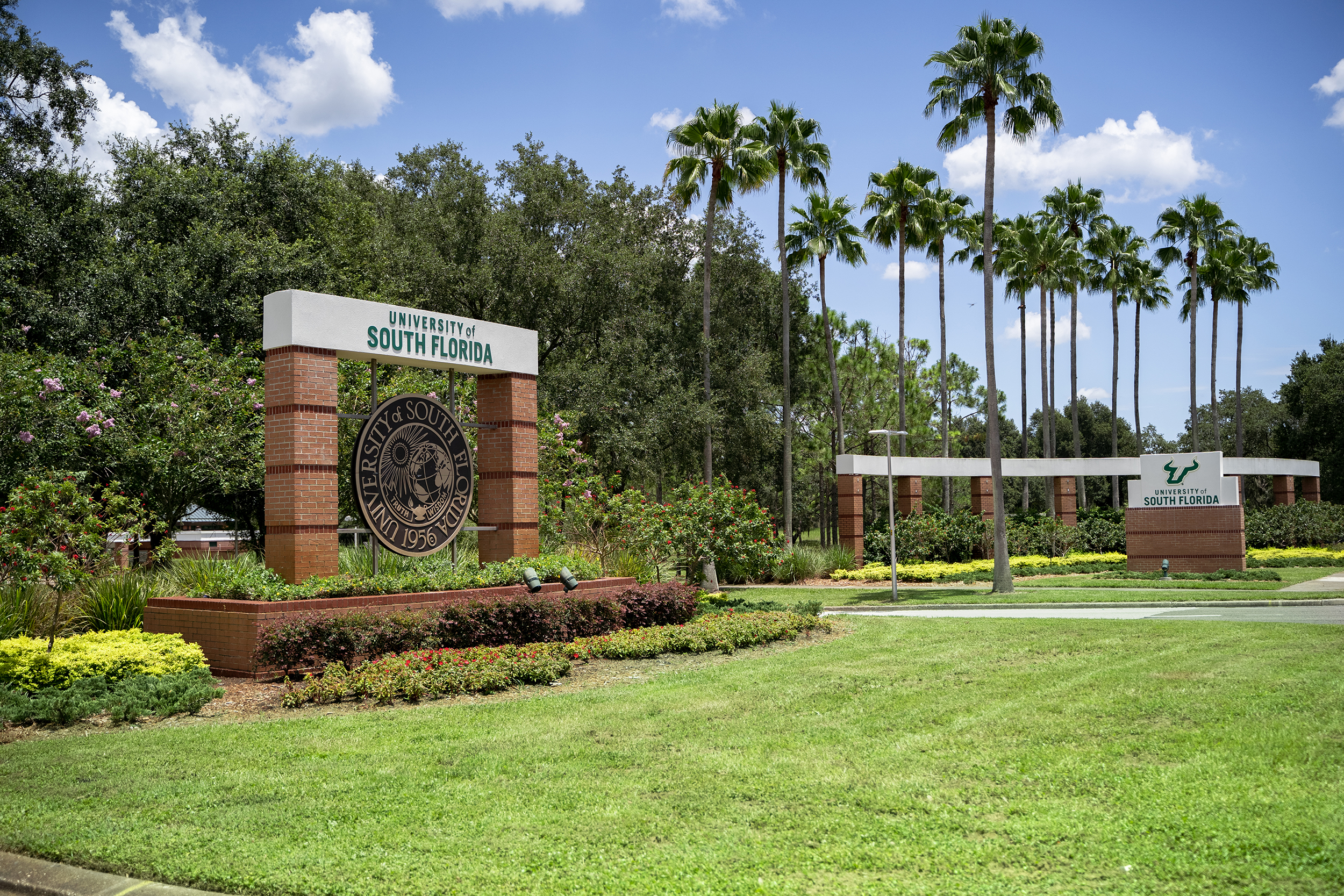 Campus sign at University of South Florida