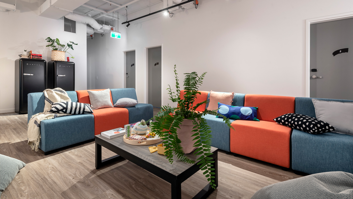 Campus Perth - image of communal space with sofas
