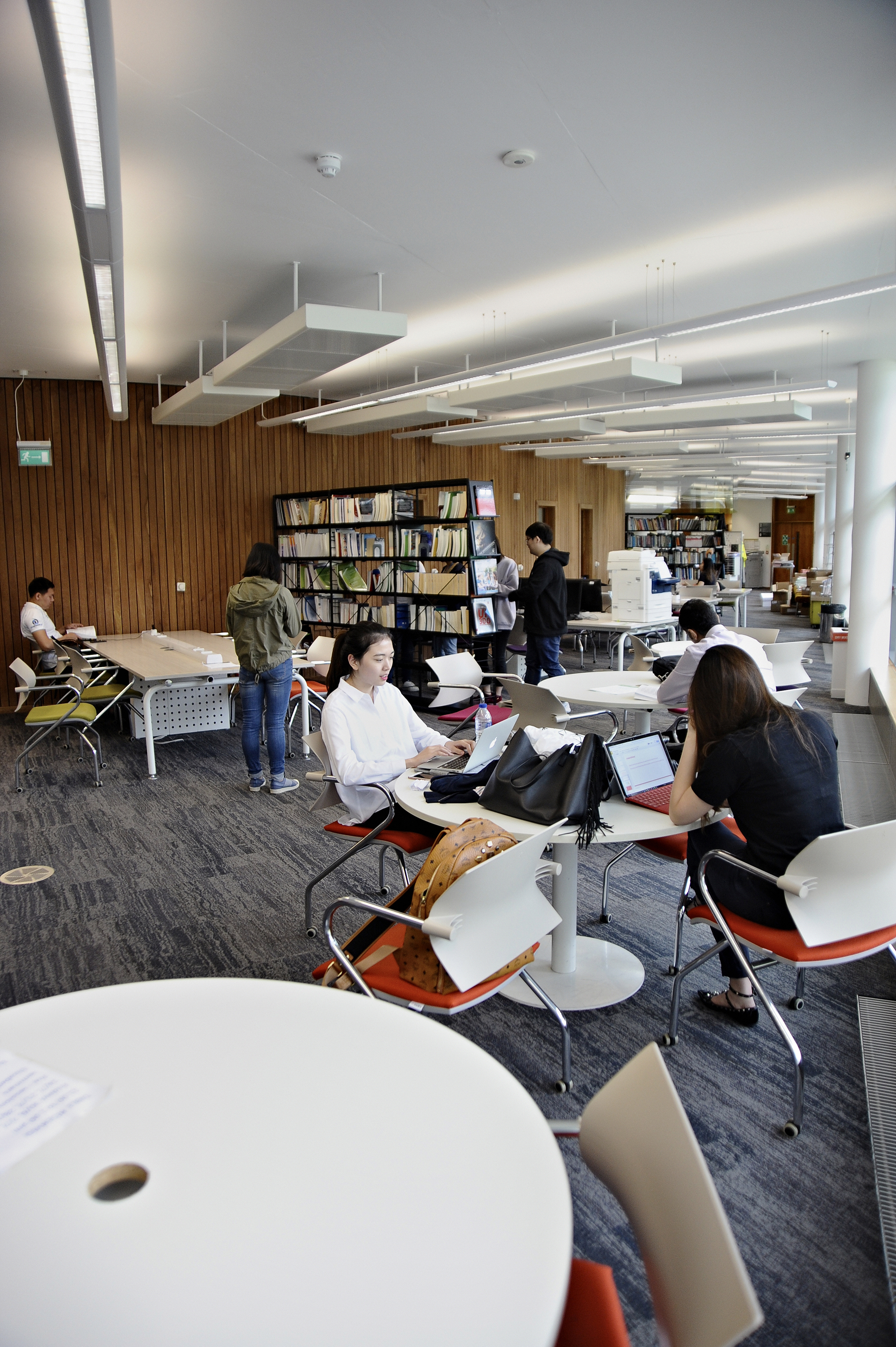 Learning Resource Centre with international students working