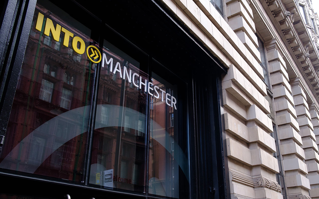 Entrance of INTO Manchester choice centre 