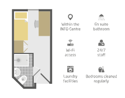 Floor plans for student residence UEA - En suite
