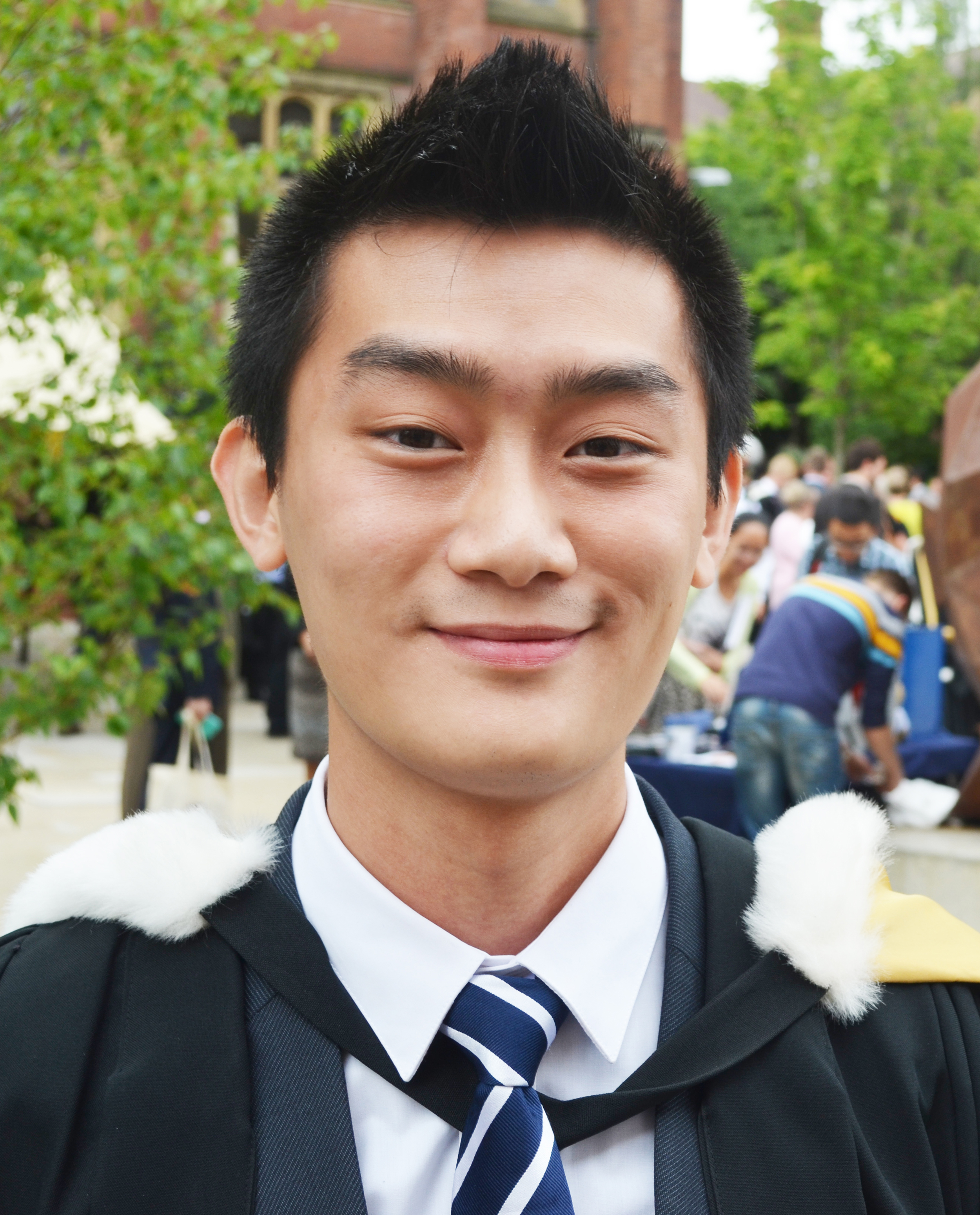 Photo of international student Yong Jun at INTO Newcastle University