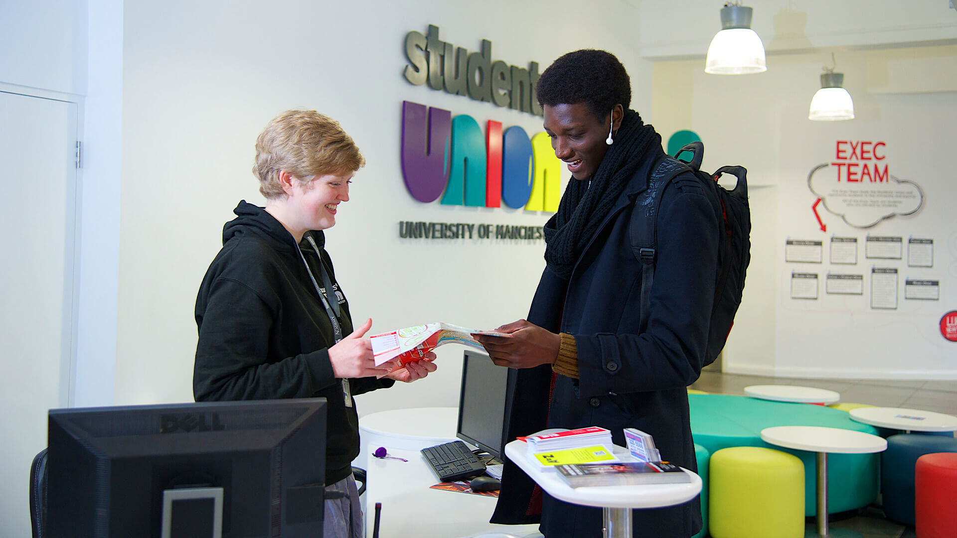 Placed at the heart of campus, the University of Manchester Students' Union is the hub of student life