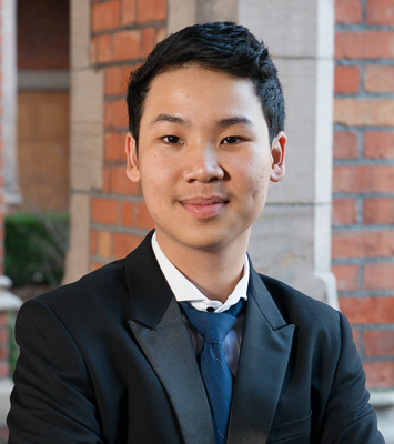 Photo of international student Minh at INTO Queen's University Belfast