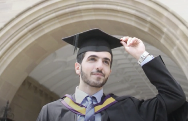 Image of Law student Ibrahim from Syria
