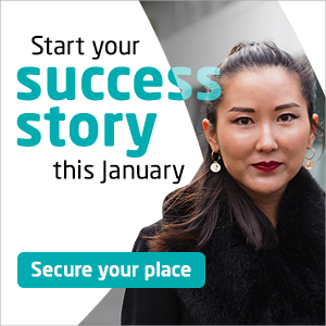 Start your success story this January. Secure your place.