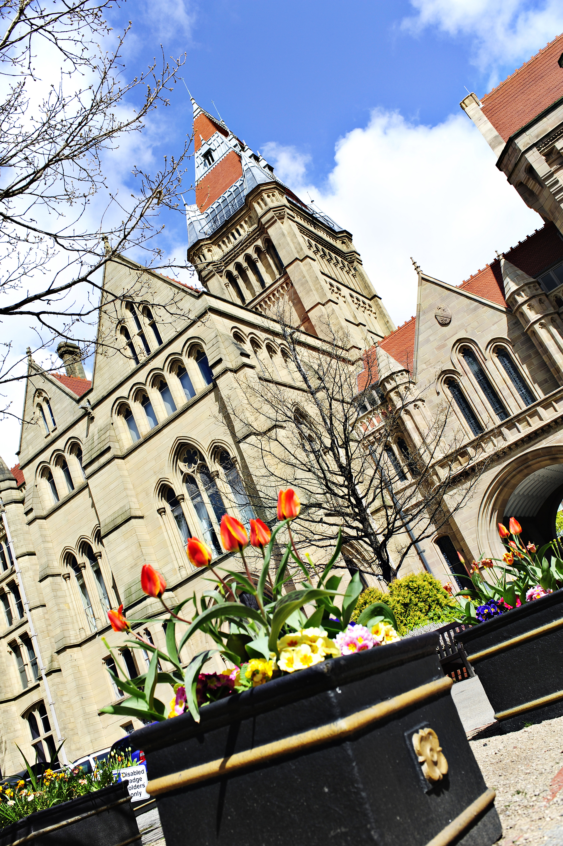 Exterior view of the Whitworth Building at The University of Manchester